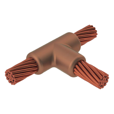 Molde para Soldadura exotemica tipo T para cable 2/0 AWG - 2 AWG. 