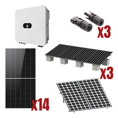 Kit Solar Interconexion  / 8kW  220Vca / Inversor HUAWEI/ Montaje Incluido  
