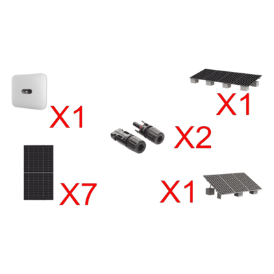 Kit Solar Interconexion  / 4 kW  220Vca / Inversor HUAWEI/ Montaje Incluido  