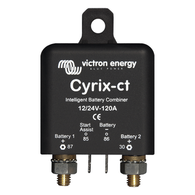 Cyrix-CT 12/24 V 120 A / Combinador Inteligente de Baterías en Vehículos y Embarcaciones