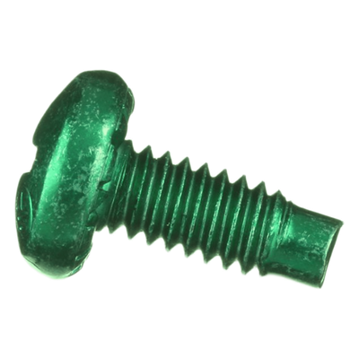 Tornillo de Unión a Tierra, #12-24 x 1/2, Color Verde, Bolsa de 100 Piezas