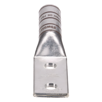 Zapata de compresión LCC500-12-6 para cal. 500 Kcmil, Doble barreno para tornillo prisionero de 1/2, Espaciado de orificios 44.5mm, 1 Pz