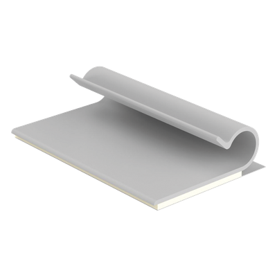 Clip Adhesivo Tipo J, Para Cables de Hasta 6.4 mm de Diametro, Uso Interior, Color Gris, Paquete de 100pz 