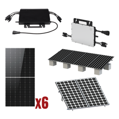Kit Solar Interconexion  / 3kW  220Vca / Microinversores HOYMILES / Montaje Incluido  