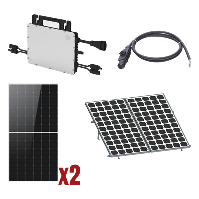 Kit Solar Interconexion  / 1kW  220Vca / Microinversores HOYMILES / Montaje Incluido  