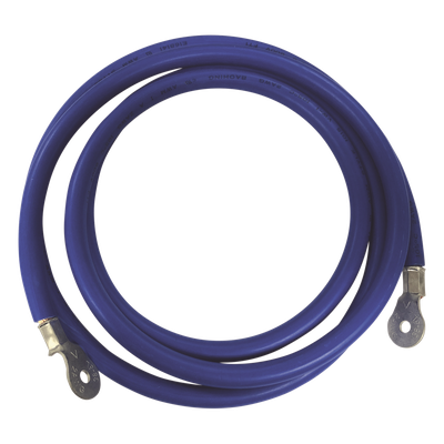 Cable para Baterías,  2.2 m Azul Calibre 2 AWG con Terminales de Ojo en Ambos Extremos