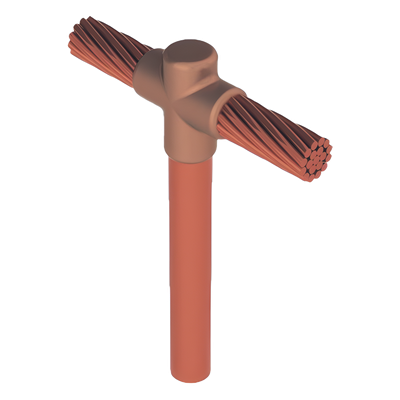 Molde para soldadura exotermica Tipo T, Tope de varilla 5/8 in. a Cable de Paso 2/0 AWG