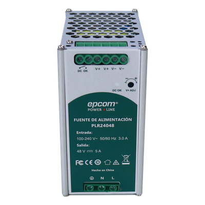 FUENTE DE ALIMENTACION 48 VCC / DIN RIEL /  5 AMPERES / 240 W 