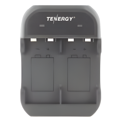 Cargador Rápido 2 Bahías / Baterías Ni-MH 9V / Cable USB Incluido / Adaptador de Corriente NO Incluido / Color Negro