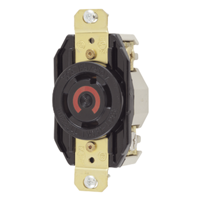 Receptáculo con Bloqueo de Media Vuelta Industrial 30 a 125/250 V CA / 3 Polos 4 Hilos / Nema L14-30R.