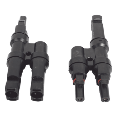 Conector  MC-4 Doble para Módulos Fotovoltaicos. Tipo 2T 