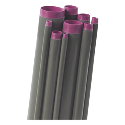 Tubo Conduit rígido de aluminio de 1/2” (12.7 mm) con recubrimiento de PVC de 3.05 m con cople.