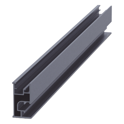 Riel 7 2100mm aluminio anodizado para montaje de módulos fotovoltaicos