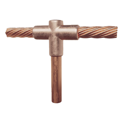 Molde para soldadura exotermica Tipo T, Tope de varilla 5/8 in. a Cable de Paso 1/0 AWG