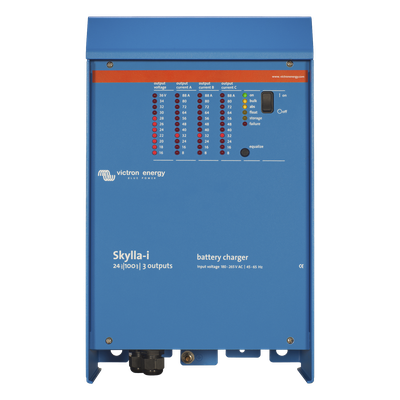 Skylla-i 24/100 / Cargador de Baterías para Ambientes Marinos 24 V, 100 A / Bancos de 500 a 1000 Ah 