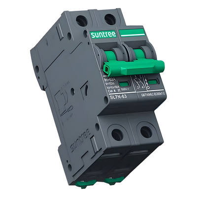 Protección Térmica/ Interruptor 2P, 25 A,  Corriente Directa  800 Vcc para Aplicación Fotovoltaica Montaje Riel DIN