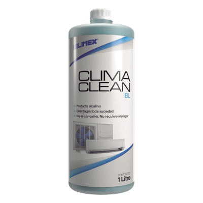 CLIMA CLEAN BL Limpiador a Base Ácida que Garantiza una Limpieza Profunda y Profesional en Serpentines de Minisplits, Mejorando su Eficiencia y Prolongando su Vida Útil