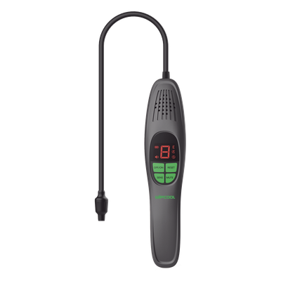 Detector de Fugas de Refrigerante LKF2 / Sensor con Diodo Calentado / Pantalla LCD / Detección ≤3 g/año / Tiempo Reacción ≤3 segundos / Sonda Flexible 420 mm / Batería AA 7 horas
