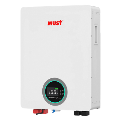 Batería de Litio Ferrofosfato LiFePO4  100Ah 51.2V / Tecnología LFP Cobalto Free/ ≥6000 Ciclos Vida Útil / BMS Inteligente Integrado / Comunicación CAN-RS485-WiFi / 5 Años Garantía