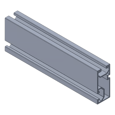Riel de Aluminio para Montaje de Modulos Fotovoltaicos / N Rail 4.72 / Aluminio Serie 6000 / 3.74 kg por Pieza / Compatible con Techos Planos e Inclinados