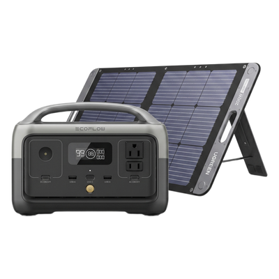 Estación de Energía Portátil / 256 Wh LFP / Inversor Onda Sinusoidal Pura 300 W / Panel Solar 200 W / USB-C 60 W / IP67 / Wi-Fi