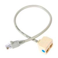 CABLE ADAPTADOR MULTIPLICADOR DIVISOR SPLITTER RJ45 2 A 1 - HEMBRA A MACHO - DIVISOR SPLITTER PARA CABLE DE RED ETHERNET RJ45 - STARTECH.COM MOD. RJ45SPLITTER