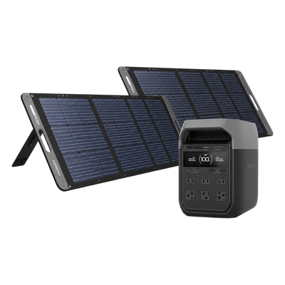 KIT DE ENERGÍA PORTÁTIL ECOFLOW E980 Y PANEL SOLAR 200W