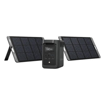KIT DE ENERGÍA PORTÁTIL ECOFLOW E980 Y PANEL SOLAR 200W