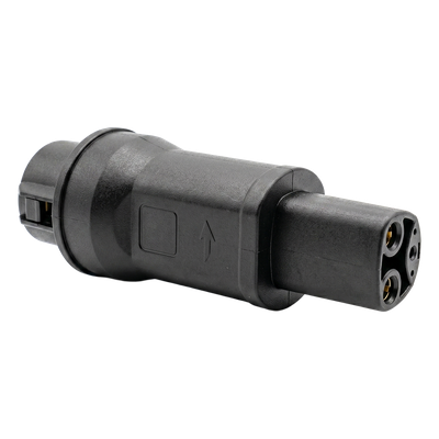 Adaptador de Conector EV / Entrada Tipo 1 (SAE J1772) / Salida NACS / 7 kW / 32 A / 220 V AC / Monofásico / Uso Interior y Exterior