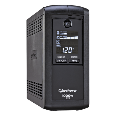 UPS de 1000 VA/600 W, Topología Línea Interactiva, Entrada 120 Vca NEMA 5-15P, Tipo Mini Torre, Con 9 Tomas NEMA 5-15R