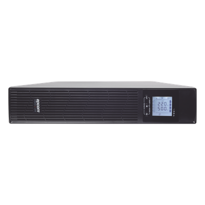 UPS de 3000VA/2700W / Topología On-Line Doble Conversión con Baterías Internas / Entrada y Salida de 120 Vca / Clavija de Entrada NEMA L5-30P / Pantalla LCD Configurable / Formato Rack/Torre 