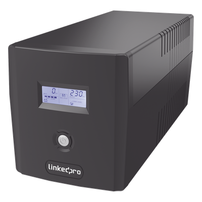 UPS 1000VA/600 W Pantalla LCD / Línea Interactiva 120Vca / 6 tomas 5-15R (4 Respaldadas) / Regulación de Voltaje / Protección RJ45