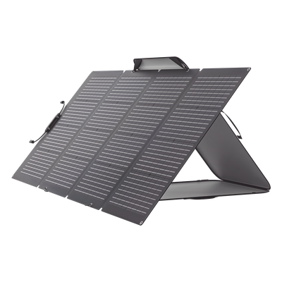 Módulo Solar Portátil y Flexible de 220W Recomendado para Estaciones Portátiles EFD330, EFD350 ó EFD500 / Ajuste de Ángulo / Carga Eficiente / Incluye Cable XT60 a MC4