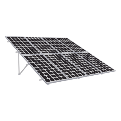 Montaje para Panel Solar, Riel de 2200mm para Módulos con Espesor de 35mm, Velocidad de Viento Máx. 136km/h