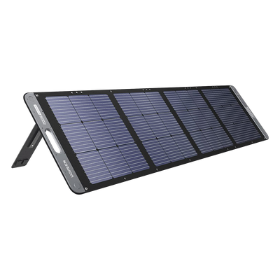 Panel Solar Plegable 200W / Recomendado para el Power Station Portable de 1200W UGREEN /  Alta Eficiencia de Conversión / Alineación Inteligente de la Luz Solar / Resistente Al Agua y Duradero / Incluye Cable XT60 Macho a Macho 2m.
