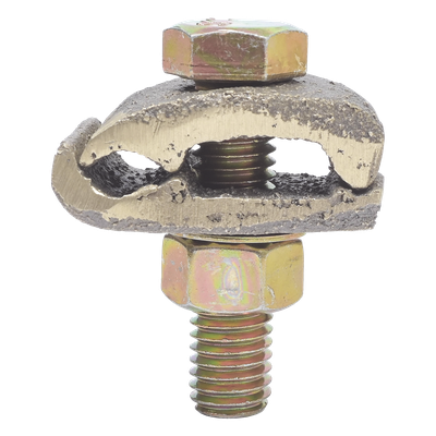 Conector Cable a Superficie Plana / Bronce 100% / Cable 2/0-250 MCM / Sin Soldadura Exotérmica / 3x4.5 cm (1.2x1.8 in)