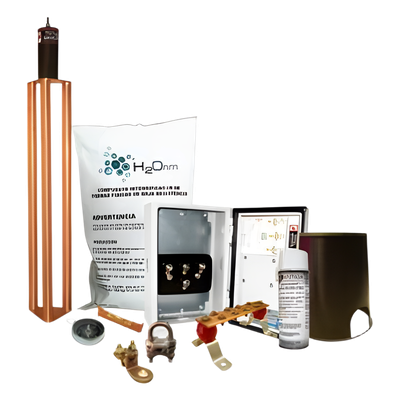 Kit de tierra física modelo TG70K con Electrodo Magnetoactivo y Accesorios de Instalación, capacidad: 70 AMP