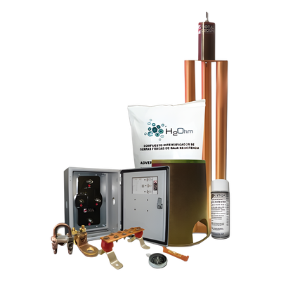 Kit de Tierra Física modelo TG100K con Electrodo Magnetoactivo 67 x 17 cm, capacidad Max: 100 AMP