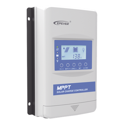 Controlador Solar MPPT 40A, Máximo Voltaje de Circuito Abierto Voc 100Vcc, Programado p/ Bateria de Litio en sistema a 12V