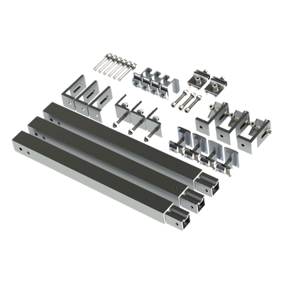 Caja de accesorios de aluminio  anodizado para montaje VEKTOR8R3M , arreglo 1X4 para techo