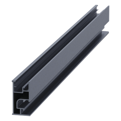 Riel 7 4200mm aluminio anodizado para montaje de módulos fotovoltaicos