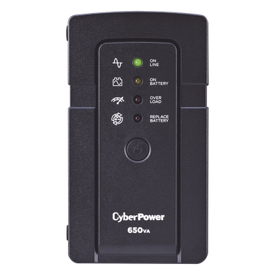 UPS de 650 VA/400 W, Topología Standby, Compacto, Entrada 120 Vca NEMA 5-15P, Con 3 Tomas Respaldo/Protección y 3 Tomas Solo Protección NEMA 5-15R