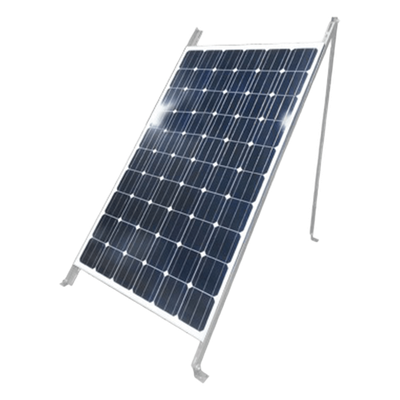 Montaje de Piso para 1 Módulo Solar (Ver compatibilidad). Galvanizado Electrolítico.