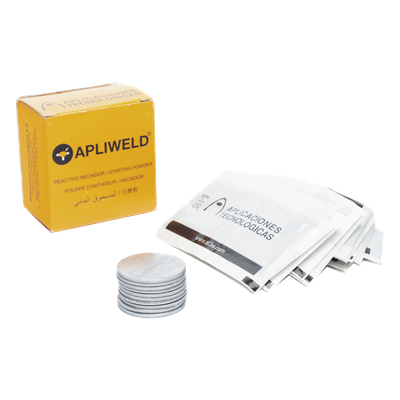 Tabletas de Soldadura Exotérmica ApliWeld-T / Compuesto Ø43 mm / 20 Piezas / Unión Molecular Permanente / Alta Conductividad