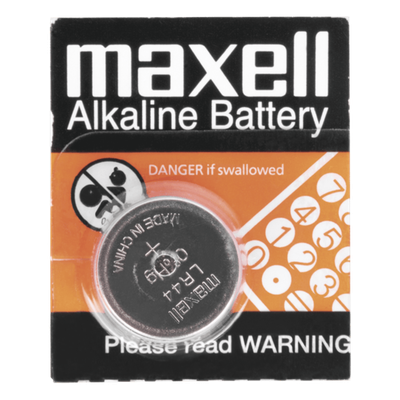 Batería Alcalina tipo LR44 (de botón) de 1.5 V 110 mAh 