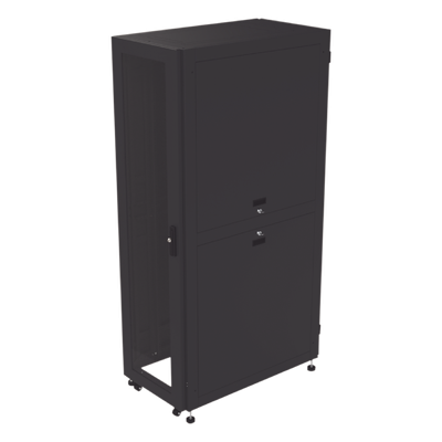 Gabinete para Telecomunicaciones Rack Estándar de 19", 42UR, 600 mm Ancho x 1000 mm Profundidad. Fabricado en Acero, Se envía el Gabinete Armado.