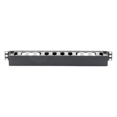 Organizador de Cables Horizontal de 1U para Rack de 19", Fabricado en Polímero Resistente a Deformaciones y Rayones