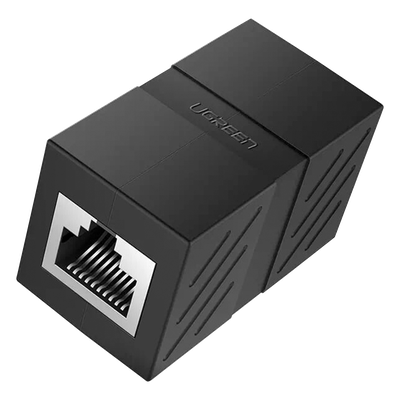 Acoplador (Extensor de Cable Ethernet RJ45 a RJ45) | 1000Mbps | Compatibilidad con Cat7 Cat6A Cat6 Cat5e | Compatible con POE | Ignífugo | ABS