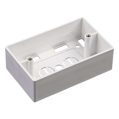 Caja de Pared Universal, Color blanco, Para montaje con Placas de Pared 