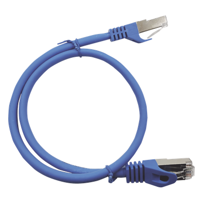 Patch Cord Cat6A 10G Blindado 2 Metros (6.56 Pies) Azul